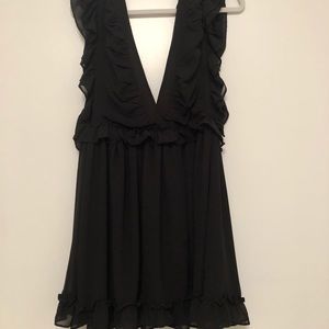 Never worn low cut black dress